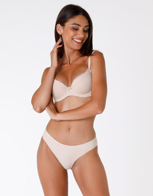 Lovable Reggiseno ferretto balconette leggermente imbottito Sensual Touch skin, in morbida microfibra. Comfort estremo In Linea