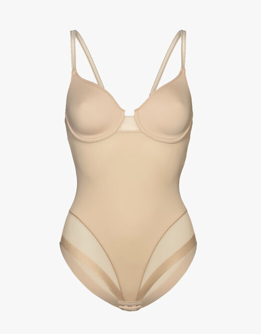 Lovable Body contenitivo con ferretto in microfibra e tulle Millenium Equilibre, skin Vendita Economica