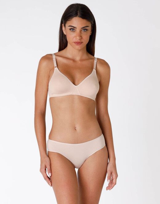 Lovable Bipack reggiseni senza ferretto Cotton Line in cotone, nude In Saldo