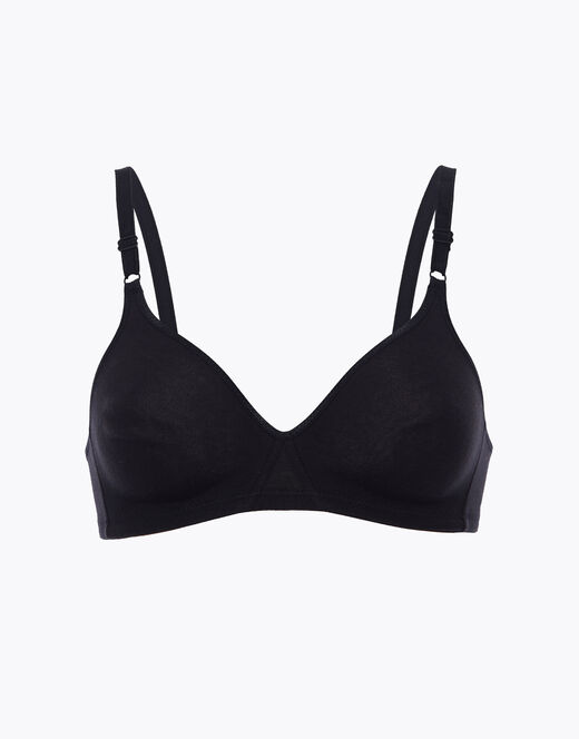 Lovable Reggiseno senza ferretto Cotton Line in cotone, nero Outlet