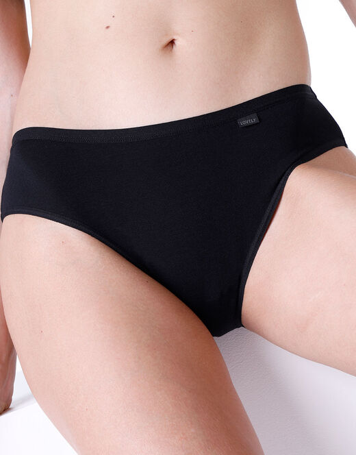 Lovable Slip mini lovely in cotone modal, nero Nuova