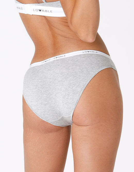 Lovable Slip Originals in jersey di cotone modal, grigio Comprare a buon mercato