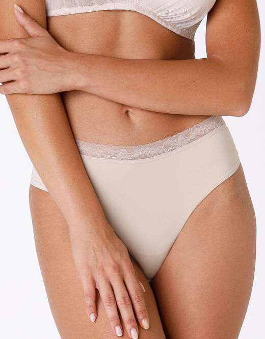 Lovable Slip medio Invisible Exclusive skin in microfibra e pizzo Fornitura limitata
