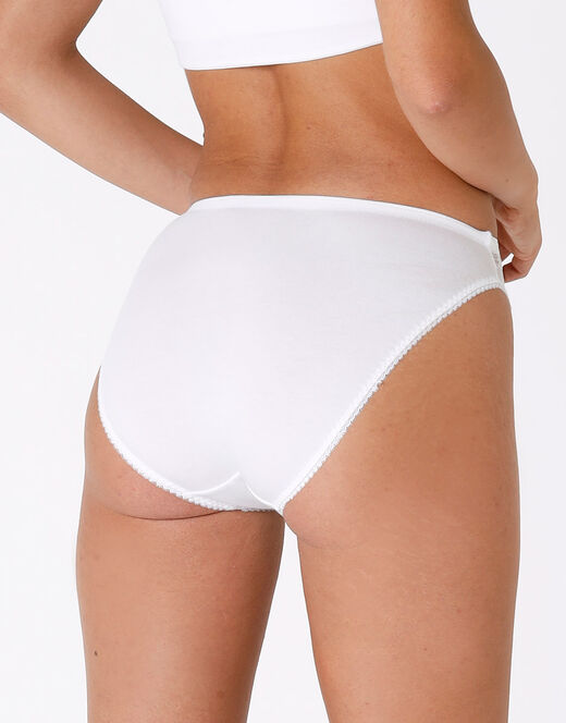 Lovable Slip mini sgambato Lovely bianco in cotone elasticizzato con pizzo Grandi sconti