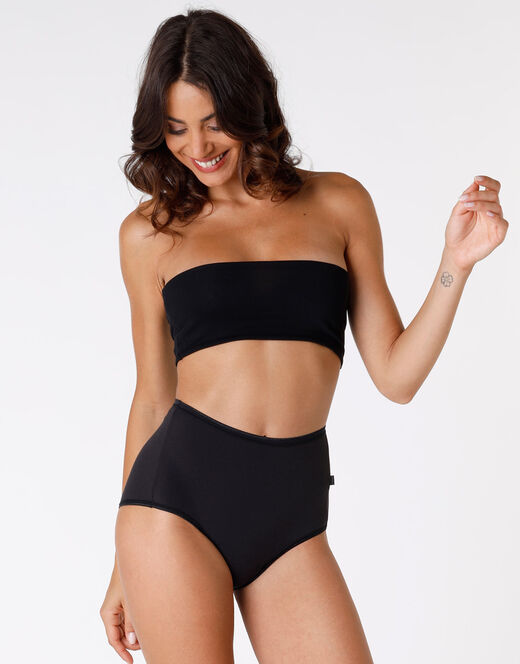 Lovable Slip maxi lovely, nero in cotone soft Sostegno trimestrale