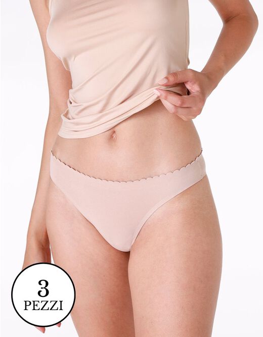Lovable Multipack Brasiliano invisible softness, X3 nude Limitato a 3 giorni