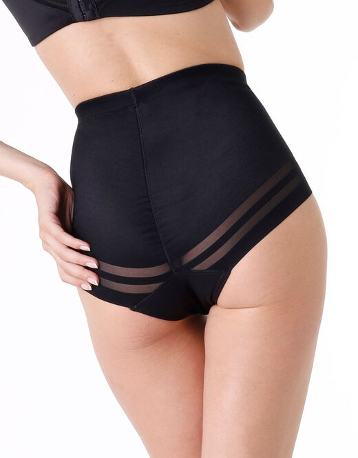 Lovable Guaina contenitiva Shaping New Fit in microfibra doppiata e tulle, nero Black Friday Prezzi