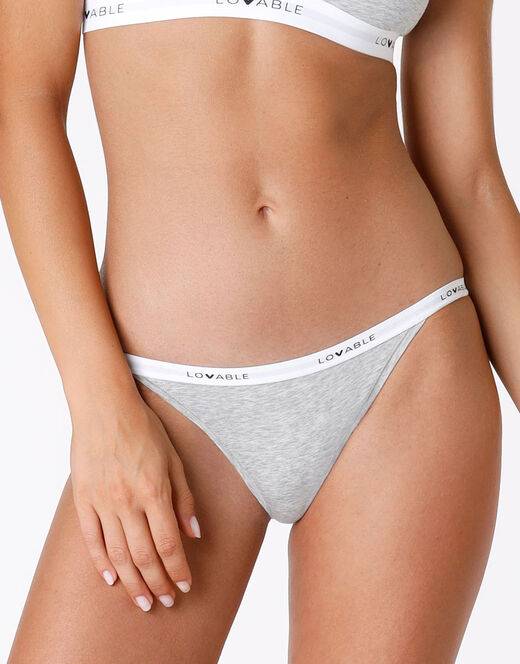 Lovable Tanga Originals in jersey di cotone modal, grigio 2025