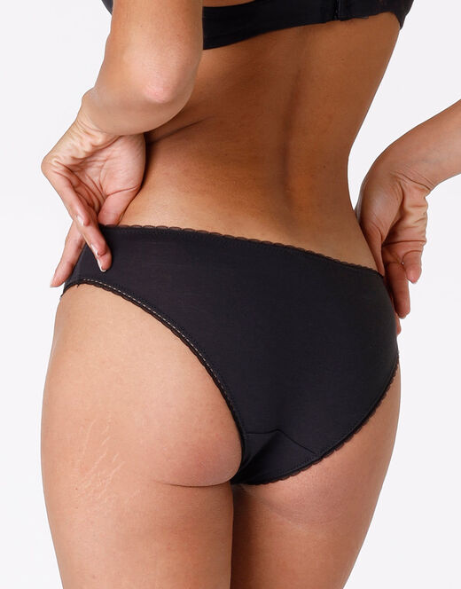 Lovable Slip My Bio Comfort, in cotone biologico certificato, nero In Linea