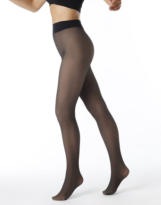 Lovable Collant Warm & Transparent 80 denari, caldi effetto trasparente, Neri Vendita