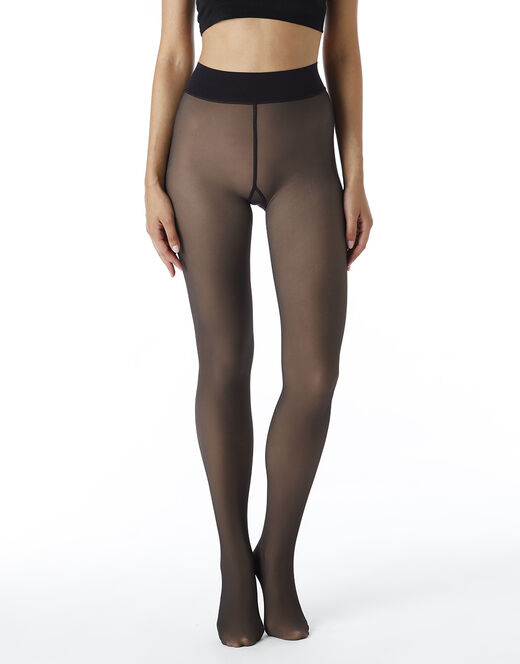 Lovable Collant Warm & Transparent 80 denari, caldi effetto trasparente, Neri Vendita