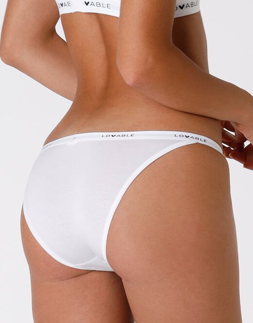 Lovable Tanga Originals in jersey di cotone modal, bianco Negozi Online