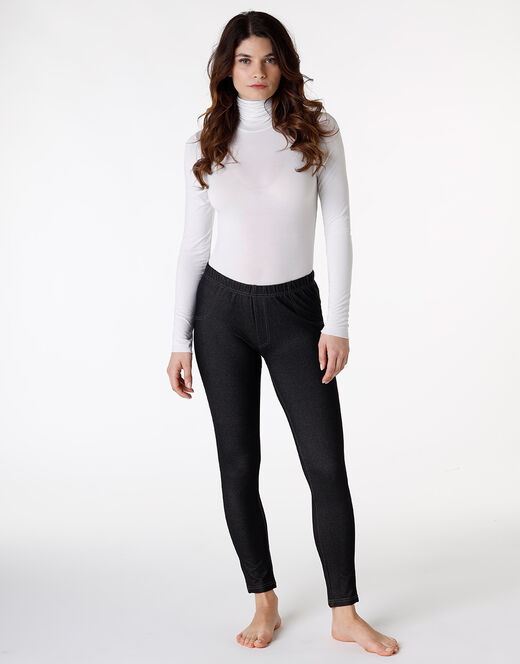 Lovable Treggings donna in cotone Relax&Go, nero Saldi