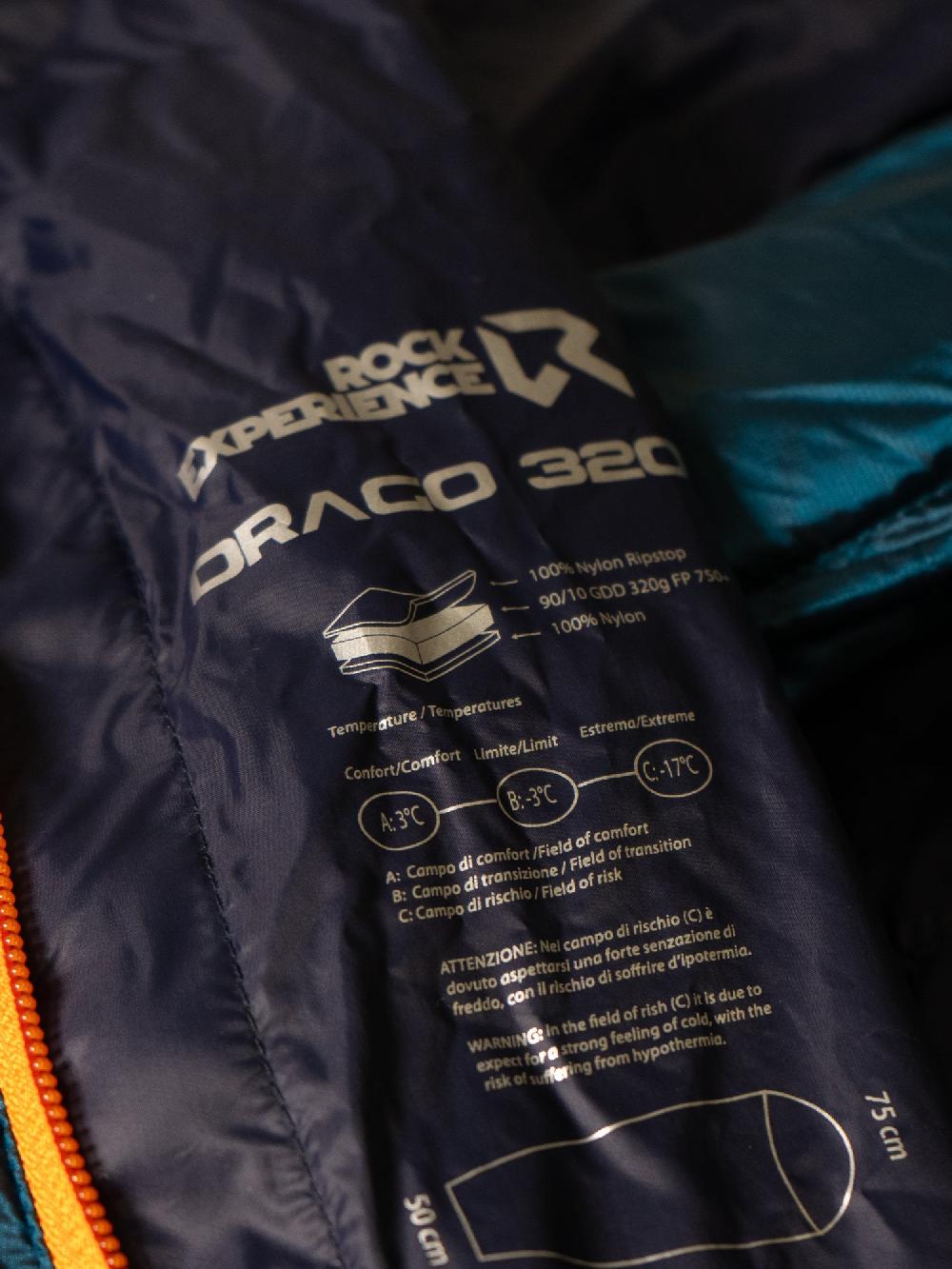 Rock Experience Drago 320 Mummy Sleeping Bag sacco a pelo Consegna Veloce
