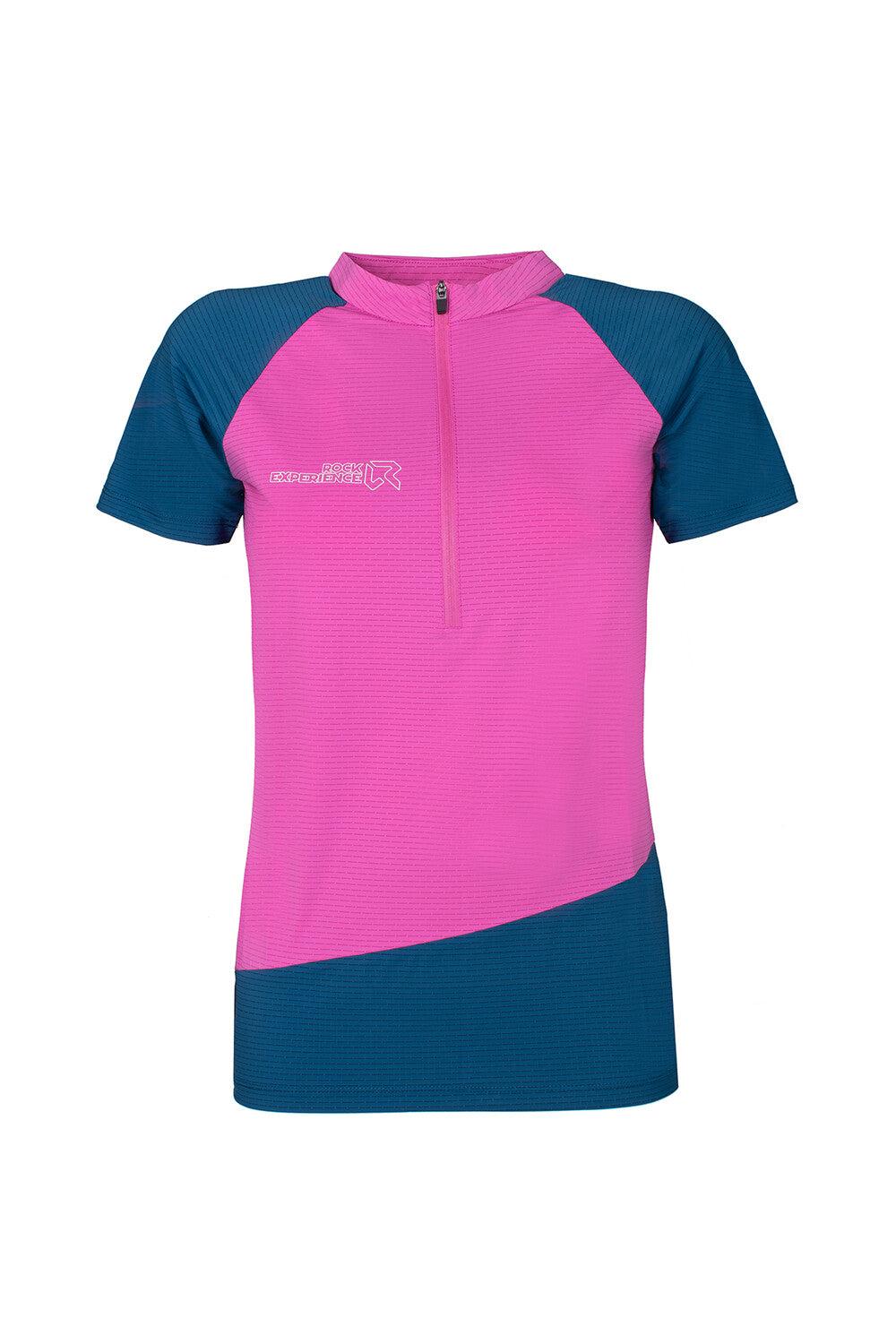 Rock Experience Merlin SS HZ maglia t-shirt half zip donna Convenienza