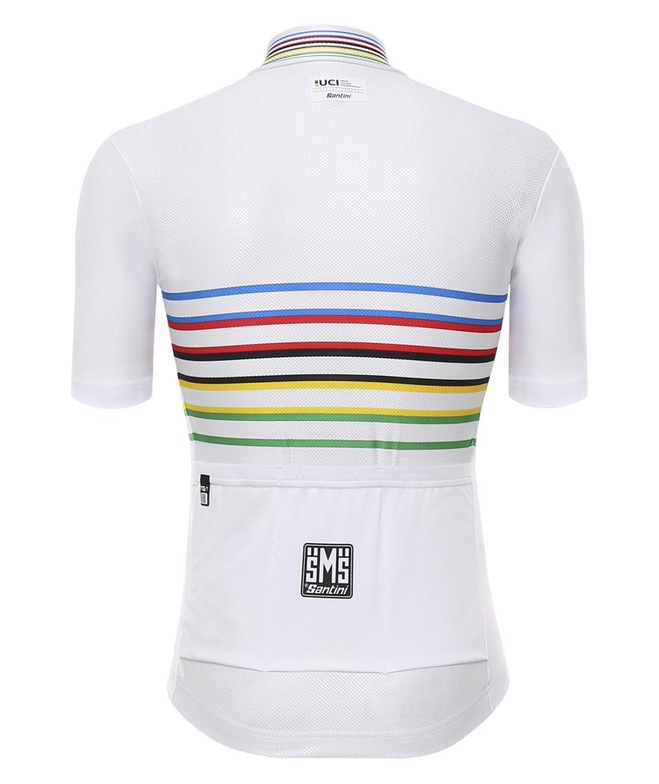 Santini UCI OFFICIAL CAMPIONE DEL MONDO MASTER - MAGLIA Vendita Calda