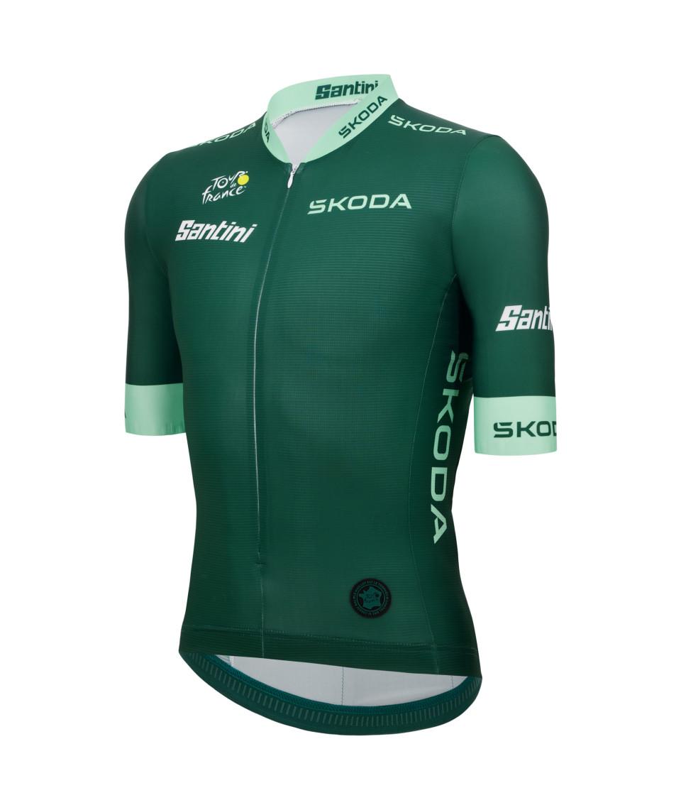 Santini Maglia Verde del Tour de France - MIGLIOR VELOCISTA - MAGLIA Pezzi Unici