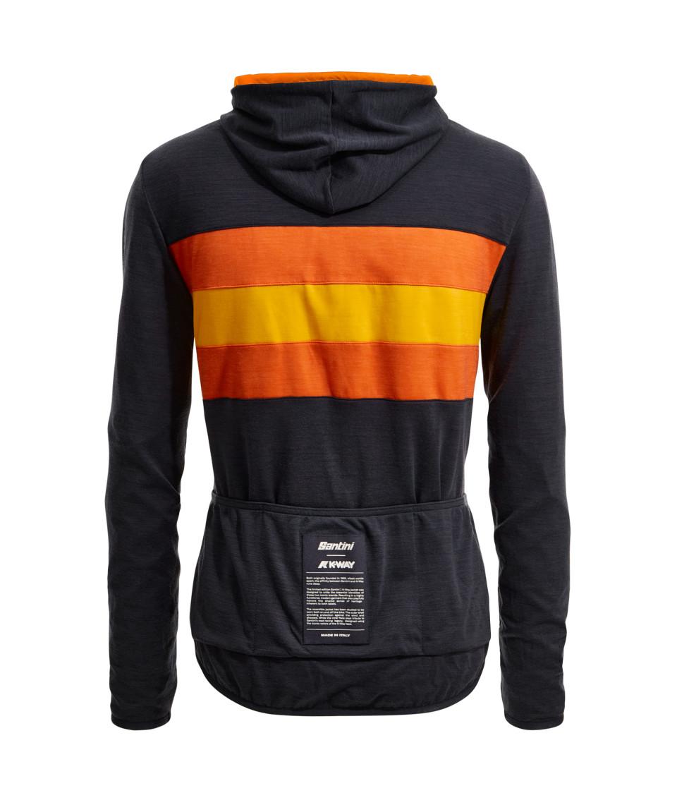 Santini SANTINI x K-WAY - GIACCA ANTIVENTO REVERSIBILE Consegna Veloce