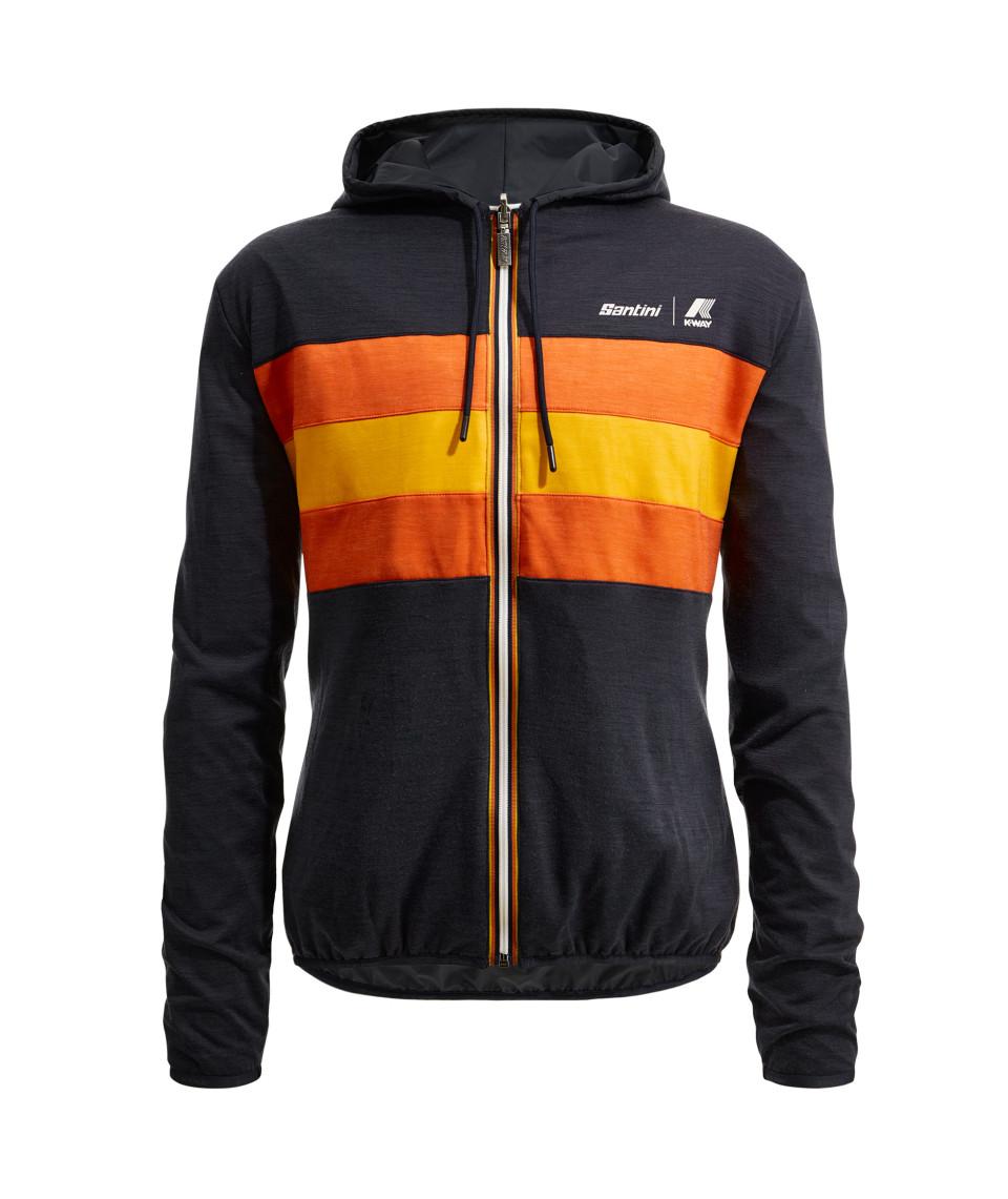 Santini SANTINI x K-WAY - GIACCA ANTIVENTO REVERSIBILE Promozione Limitata