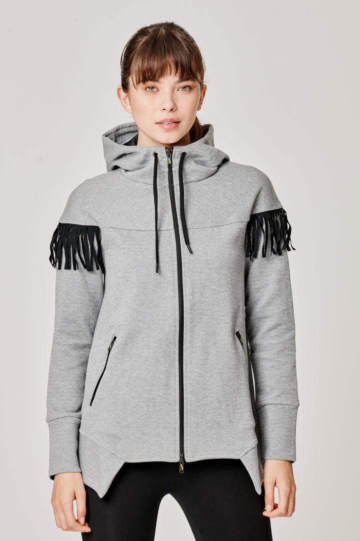 Sàpopa Kiwi Grey Fringe Sweatshirt 2025