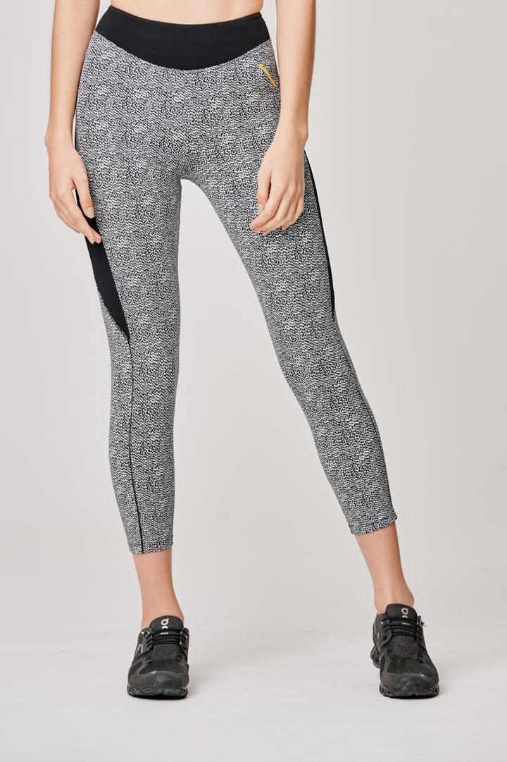 Sàpopa Valeria Crop Grey Bouclè Leggings In Linea