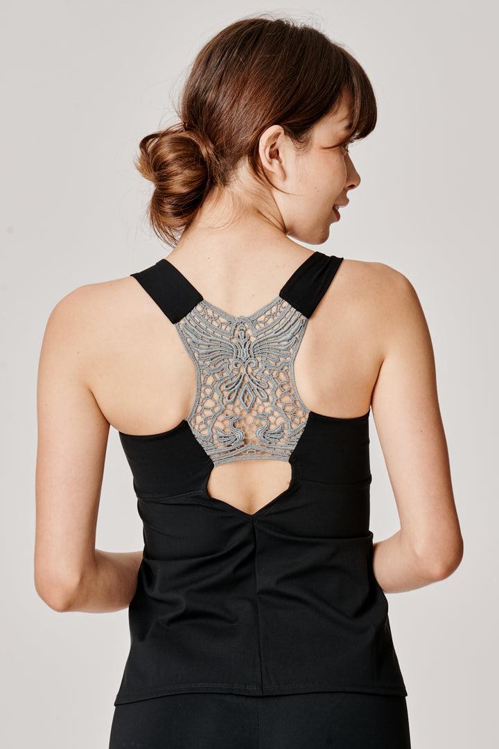 Sàpopa Tulipano Grey Lace Tank Top 2025