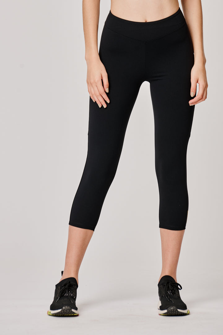 Sàpopa Valeria Crop Black Leggings Vendita