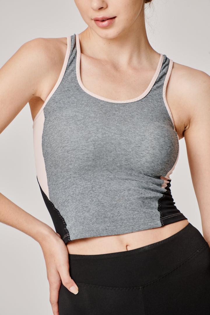 Sàpopa Classy Grey-Pink Crop Top Promozione Limitata