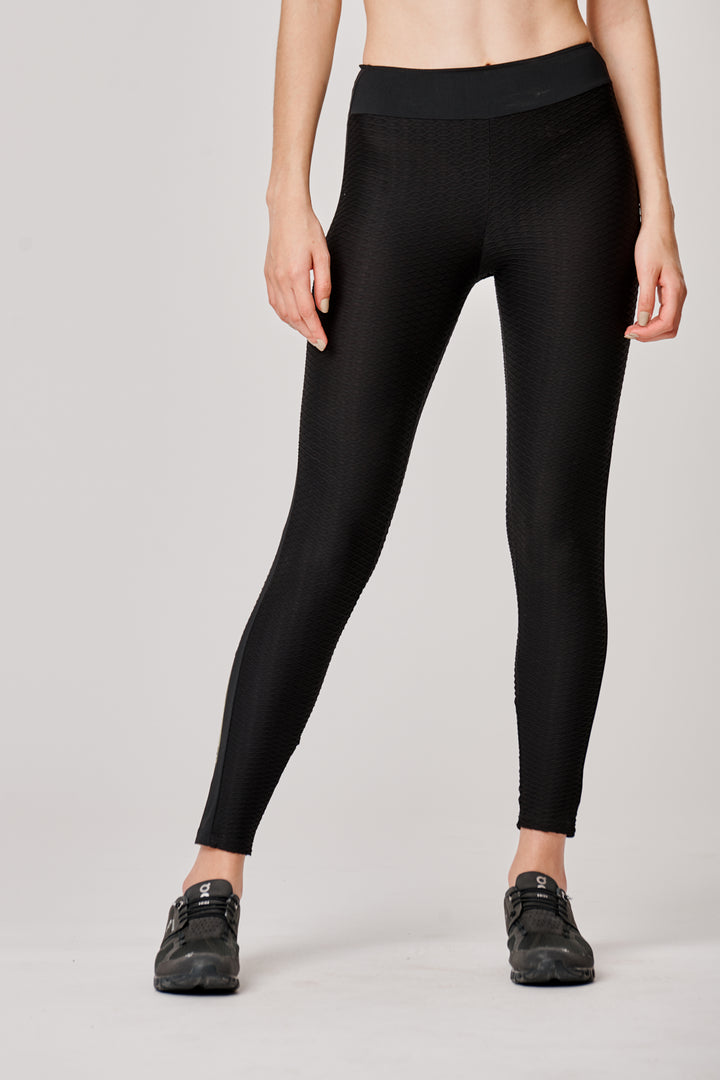 Sàpopa Lalla 3D Texture Yellow Leggings Moda