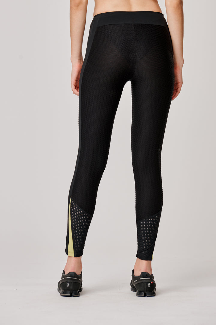 Sàpopa Lalla 3D Texture Yellow Leggings Moda