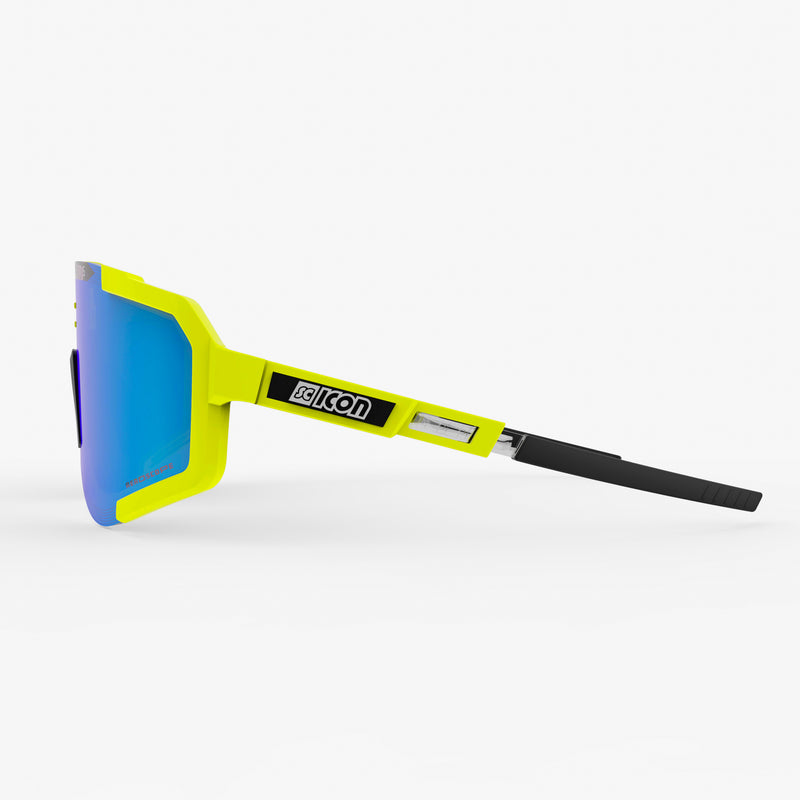 Scicon Occhiali Sportivi Aeroscope Giallo Fluo/Blu Soddisfazione Garantita