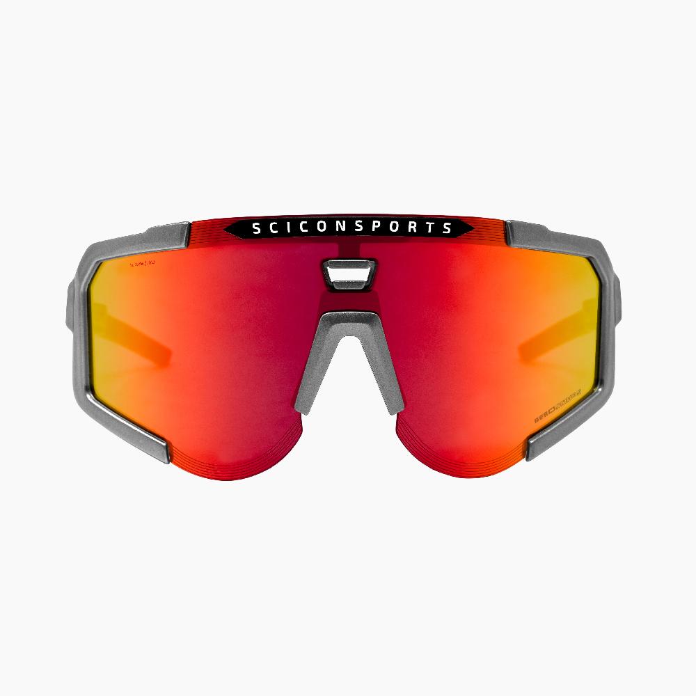 Scicon Occhiali Sportivi Aeroscope Antracite/Rosso Presa