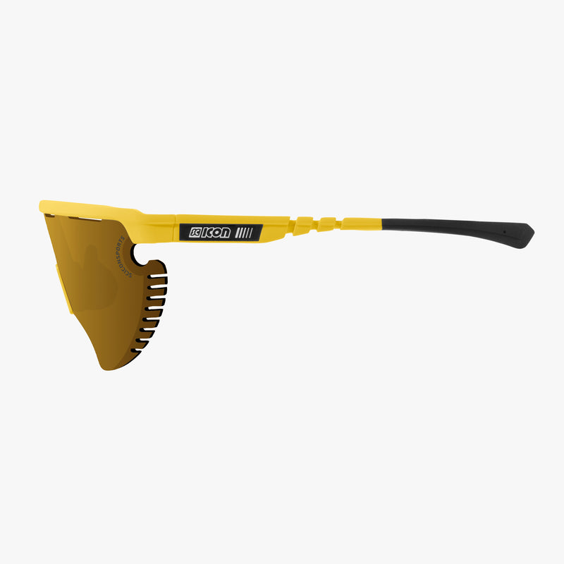 Scicon Occhiali Sportivi Aerowing Lamon Gialla/Lente Bronzo Specchiata Vendita Calda