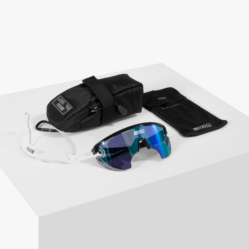 Scicon Occhiali Sportivi Aerowing Lamon Cristallo/Lente Blu Saldi Di Fabbrica