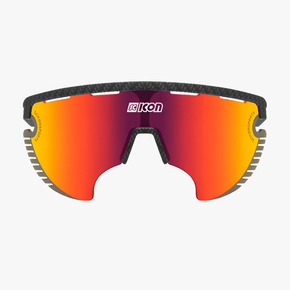 Scicon Occhiali Aerowing Lamon Carbon/Lente Rossa Specchiata Vendite Flash