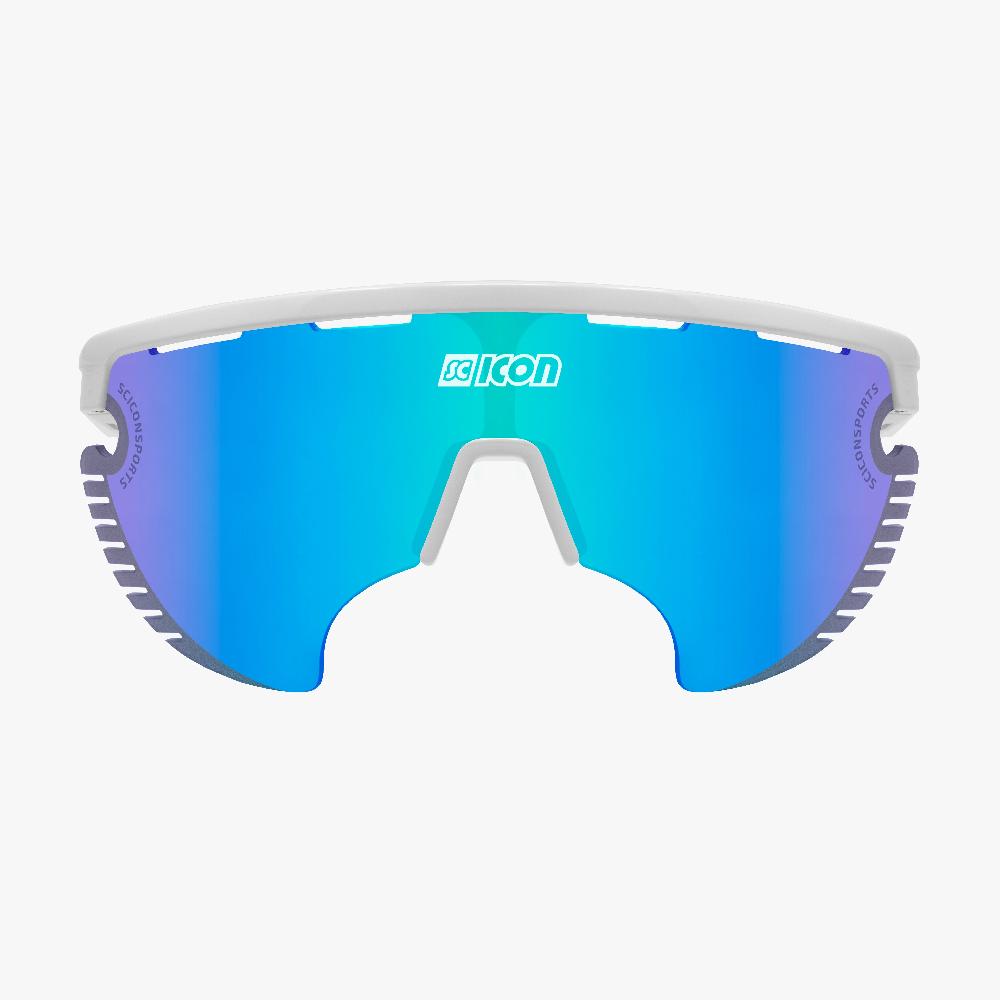 Scicon Occhiali Sportivi Aerowing Lamon Montatura Bianca/Lente Blu Negozio
