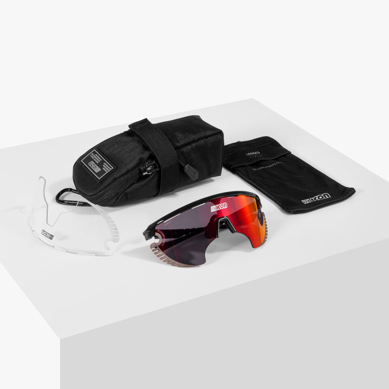 Scicon Occhiali Sportivi Aerowing Lamon Bianchi/Lente Rossa Specchiata Qualità