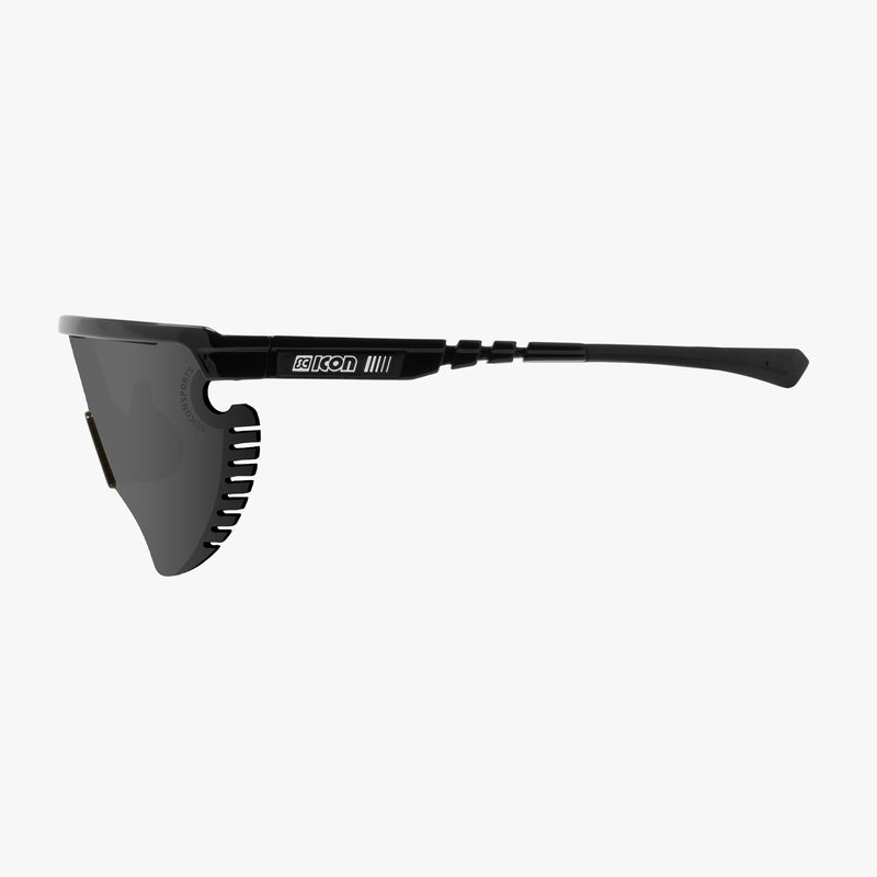 Scicon Occhiali Sportivi Aerowing Lamon Neri/Lente Argento Pezzi Unici