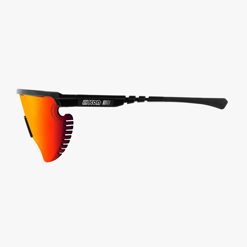 Scicon Occhiali Aerowing Lamon Montatura Nera/Lente Rossa Specchiata Prezzo Ridotto