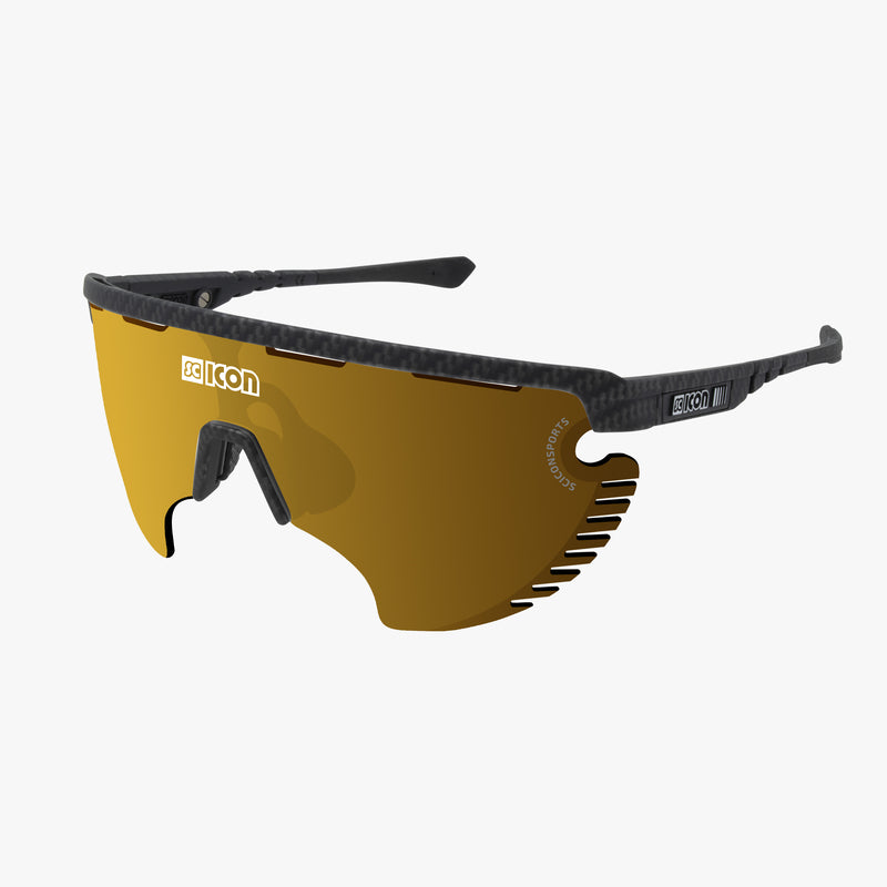 Scicon Occhiali Sportivi Aerowing Lamon Carbon/Lente Bronzo Specchiata