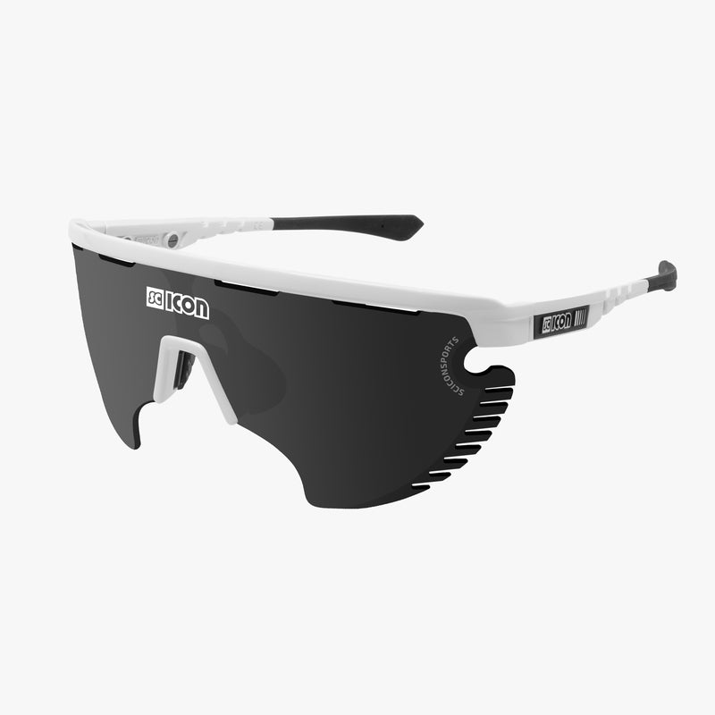 Scicon Occhiali Aerowing Lamon Bianchi/Lente Argento Specchiata