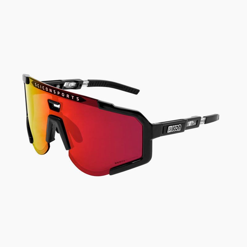Scicon Occhiali Sportivi Aeroscope Nero/Rosso
