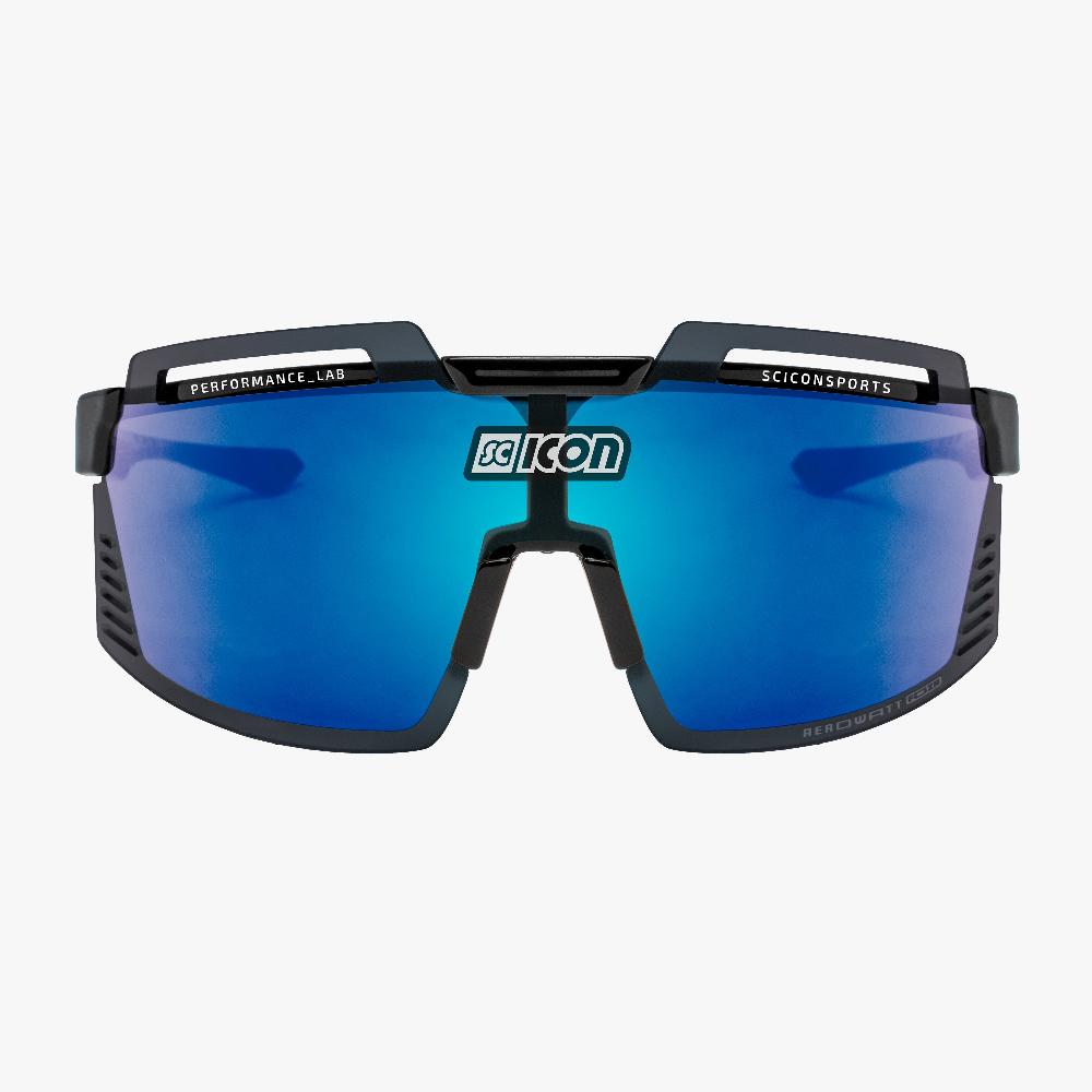 Scicon Occhiali Sportivi Aerowatt Foza Nero/Blu Soddisfazione Garantita