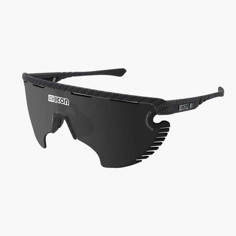 Scicon Occhiali Sportivi Aerowing Lamon Carbon/Lente Argento Specchiata