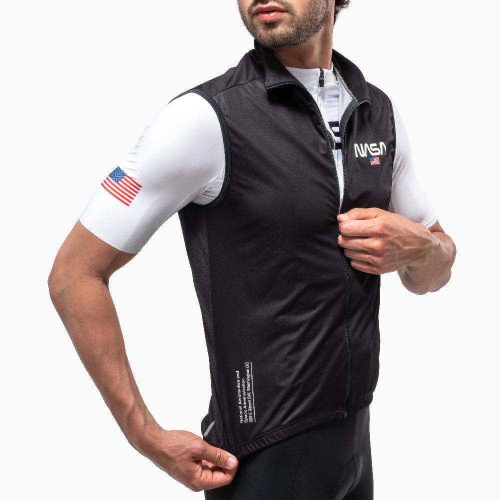 Scicon Gilet Antivento Space Agency22 Nero Sconto
