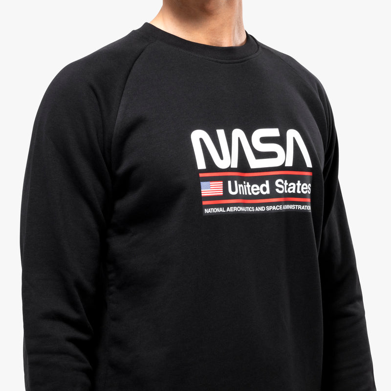 Scicon Felpa Girocollo Space Agency 22 Nera In Vendita