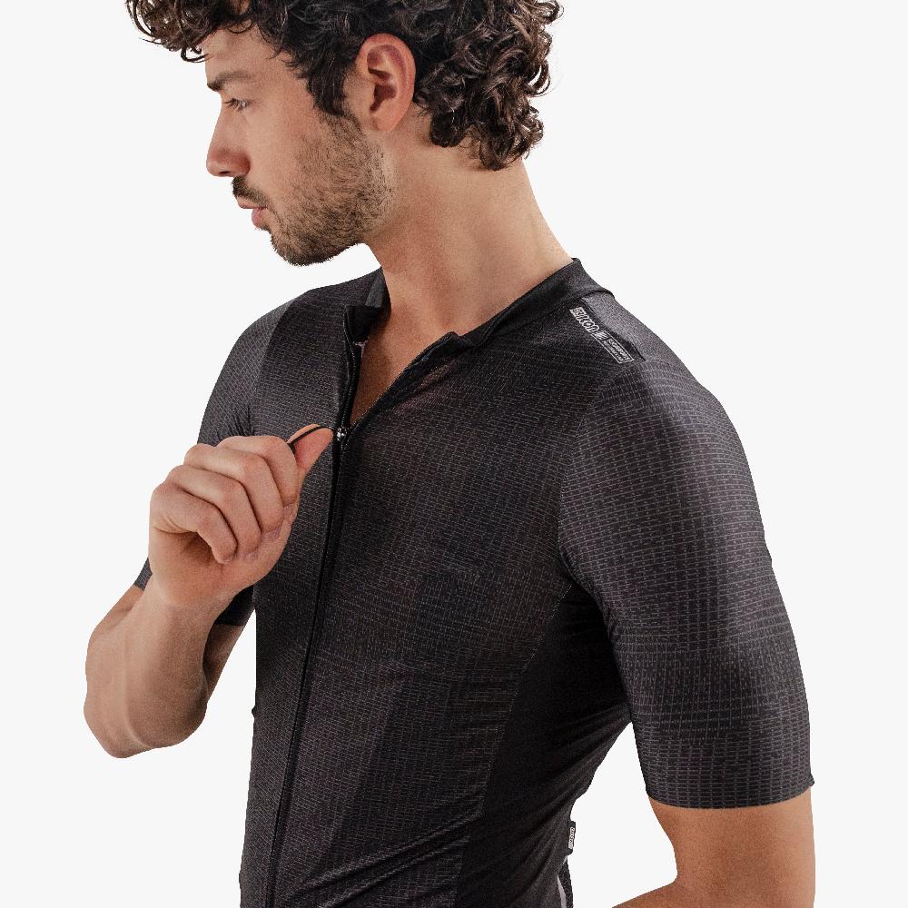 Scicon Maglia Ciclismo 9.5- X-Over Nera Offerta