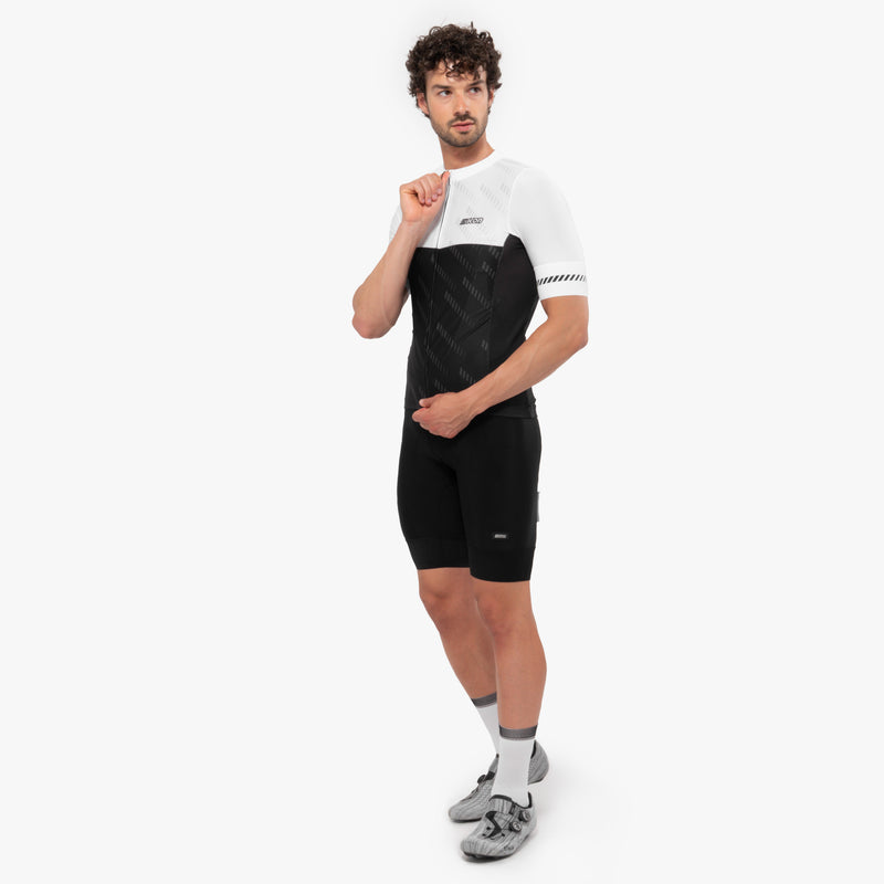 Scicon Maglia Ciclismo X-Over Reflex Nera/Bianca Economico