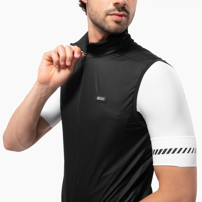 Scicon Gilet Antivento Ciclismo Nero Soddisfazione Garantita