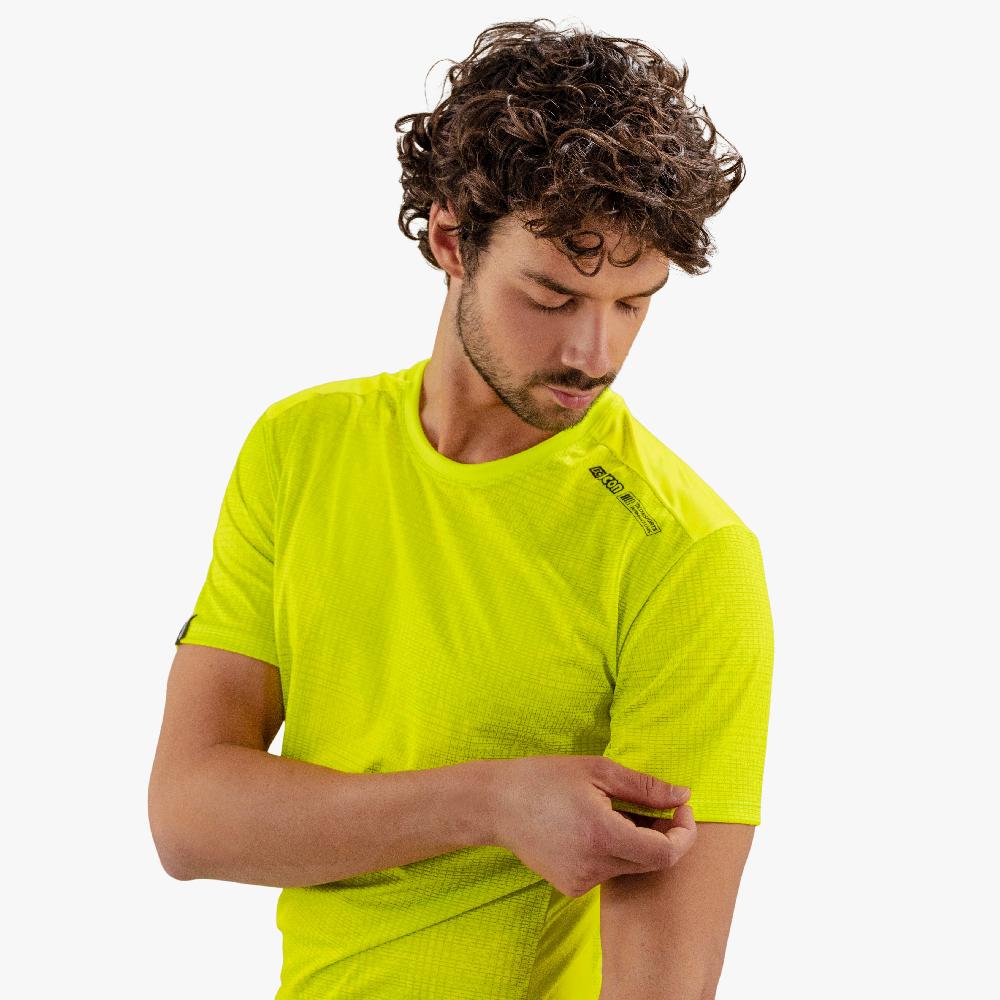 Scicon T-shirt Tecnica X-Over Gialla Fluorescente Qualità Garantita